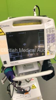 Invivo Precess Patient Monitor on Stand with Accessories (Powers Up) *S/N 10510000392* - 4