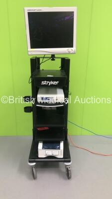 Stryker Stack Trolley Including Stryker Vision Elect HD Monitor,Stryker 1188 HD Camera Control Unit and Stryker SDP1000 Digital Color Printer (Powers Up)