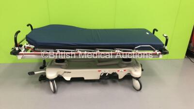 4 x Stryker Hydraulic Patient Trolleys with Mattresses * 1 x In Photo - 4 x Included * (Hydraulics Tested Working) * SN 0803 104738 / 1108 034248 / 1108 034145 *