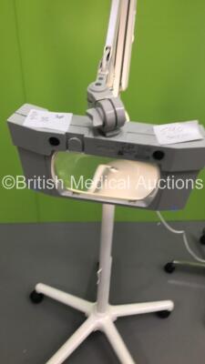 1 x Luxo Patient Examination Lamp in Stand and 1 x Unknown Make of Patient Examination Lamp on Stand (Both Power Up with Good Bulbs) *S/N FS0046380* - 2