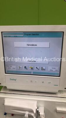 2 x B-Braun Dialog+ Dialysis Machine Software Version 8.28 - Running Hours 28374 (Both Power Up - 1 x Blank Screen) - 4