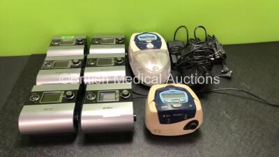 Job Lot of CPAP Units Including 6 x ResMed S9 EPR CPAP Units (All Power Up) 2 x ResMed Escape II CPAP Units with 1 x ResMed H4i Humidifier Units (Both Power Up)