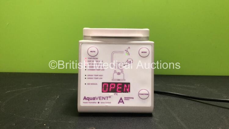 Armstrong Medical AquaVENT AMHH-2600A Respiratory Humidifier Unit (Powers Up) *AGD23K1503211*