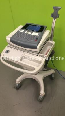 GE MAC 1600 ECG Machine on Stand (Powers Up) *S/N SDE094000022NA* - 3