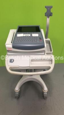 GE MAC 1600 ECG Machine on Stand (Unable to Power Up Due to Broken Power Button) *S/N SDE09400088NA*