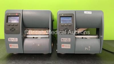 2 x M Class DMX-M-4206 Printers (Both Power Up, 1 with Ribbon Error-See Photo) *SN 95166273, 95166274*