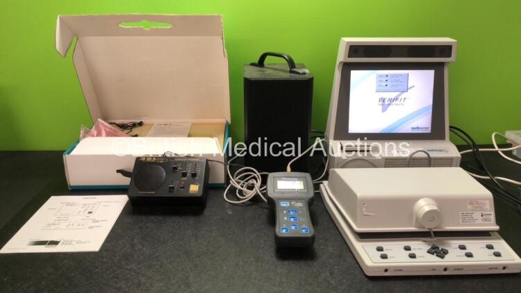 Job Lot of Audiometry Equipment Including 1 x Microtek Medical Q321 Tinnitus Masker with 1 x AC Power Supply (Powers Up) 1 x Phoenix Automated McCormick Toy Discrimination Tester (Powers Up) 1 x Audio Scan Real Ear Hearing Aid Analyzer (Powers Up)