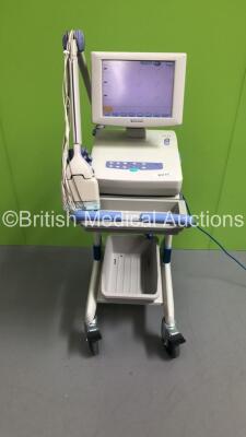 Nihon Kohden ECG-1550K Electrocardiograph on Stand with 1 x 10-ECG Lead (Powers Up) * SN 00990 *