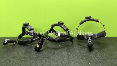 3 x Welch Allyn Head Lights *All Untested-Cables Not Included*