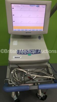 Nihon Kohden ECG-1550K Electrocardiograph on Stand with 1 x 10-ECG Lead (Powers Up) * SN 00998 * - 2