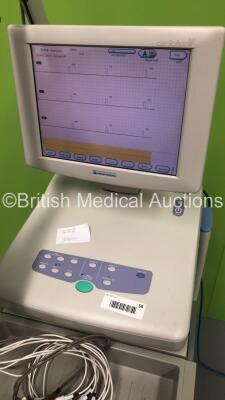 Nihon Kohden ECG-1550K Electrocardiograph on Stand with 1 x 10-ECG Lead (Powers Up) * SN 00983 * - 4