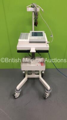 delmar Reynolds Voyager 12 ECG Machine with 10 Lead ECG Leads (Powers Up) *S/N V12C-0735301*