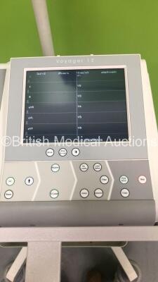 delmar Reynolds Voyager 12 ECG Machine with 10 Lead ECG Leads (Powers Up) *S/N V12C-0735301* - 4