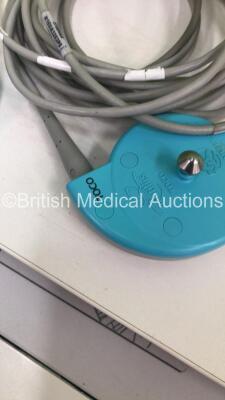 GE 250CX Series Fetal Monitor on Table with 1 x US Transducer and 1 x Toco Transducer (Powers Up) - 8