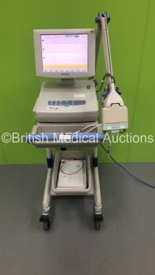Nihon Kohden ECG-1550K Electrocardiograph on Stand with 1 x 10-ECG Lead (Powers Up) * SN 00995 *