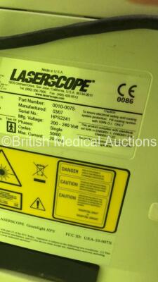 Laserscope GreenLight Laser Part No 0010-0075 *Mfd 03/07* and Footswitch (Unable to Power Up Due to 3 Phase Power Supply) - 8