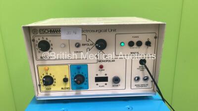 Eschmann TD311 Electrosurgical / Diathermy Unit on Stand with Sharplan 100 Xplume Smoke Evacuator (Powers Up) - 2