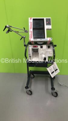 Nellcor Puritan Bennett 840 Ventilator System System Software Version 4-070000-85-AB Running Hours 56932 with Hoses (Powers Up - Screen Mounting Point Broken - Taped to Lower Body) *S/N 0116002796**