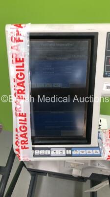 Nellcor Puritan Bennett 840 Ventilator System System Software Version 4-070000-85-AB Running Hours 56932 with Hoses (Powers Up - Screen Mounting Point Broken - Taped to Lower Body) *S/N 0116002796** - 2