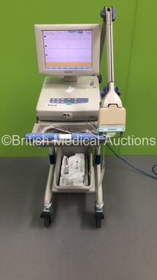 Nihon Kohden ECG-1550K Electrocardiograph on Stand with 1 x 10-ECG Lead (Powers Up) * SN 00999 *