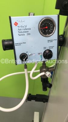 Datex-Ohmeda Aestiva/5 Induction Anaesthesia Machine with InterMed Penlon Nuffield Anaesthesia Ventilator Series 200 with Hoses *S/N AMWP00150* - 3