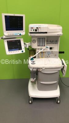 Datex-Ohmeda Aespire View Anaesthesia Machine Software Version 06.20 with GE Monitor,GE Module Rack Including 1 x E-PRESTN Module with SpO2,T1,T2,P1,P2,NIBP and ECG Options,1 x E-CAiOV Gas Module with Spirometry,1 x E-ENTROPY Module,Bellows,Hoses and Oxyg - 8