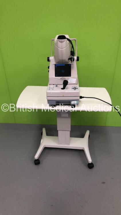 Topcon TRC-NW8 Non-Mydriatic Retinal Camera on Topcon ATE-600 Motorized Table (Powers Up) * SN 085682 * * Mfd 2009 * **FOR EXPORT OUT OF THE UK ONLY**