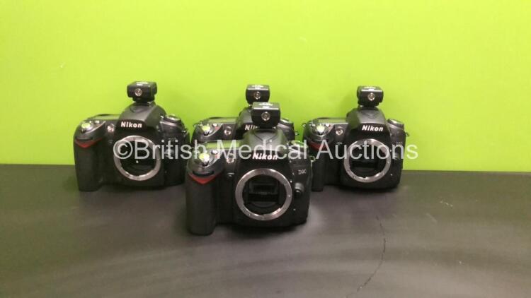 4 x Nikon D90 Digital Cameras with Nikon AS-15 Flash Adapters (All Untested Due to No Batteries) *6619803 / 6620298 / 7027693 / 6638228* **FOR EXPORT OUT OF THE UK ONLY**