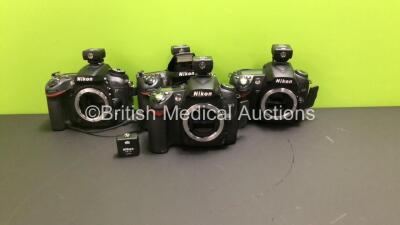 Job Lot Including 2 x Nidek D7100 Digital Camera, 2 x Nikon D90 Digital Cameras (All Untested Due to No Batteries) and 5 x Nidek AS-15 Flash Adapters *6825405 / 6213471 / 7831390 / 4593016* **FOR EXPORT OUT OF THE UK ONLY**