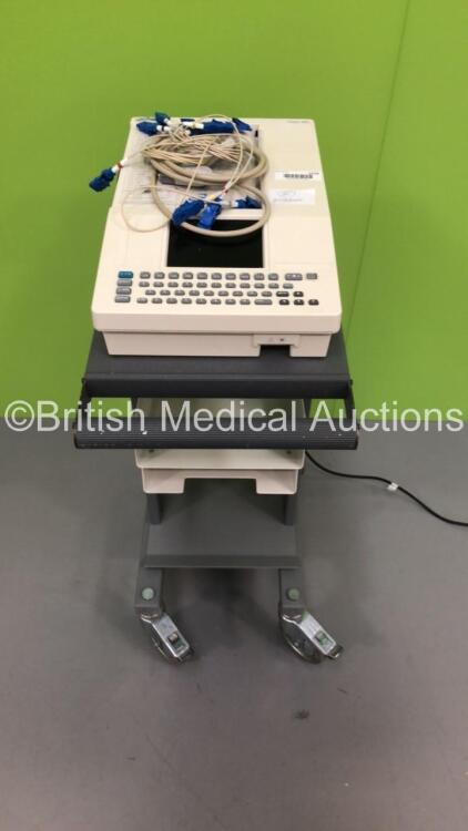 Spacelabs Eclipse 850 ECG Machine on Stand with 10 Lead ECG Leads (No Power)
