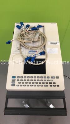 Spacelabs Eclipse 850 ECG Machine on Stand with 10 Lead ECG Leads (No Power) - 2