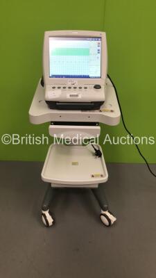 Edan F9 Fetal Monitor on Stand (Powers Up - Marks on Screen / Cracks on Surround) ***IR139***