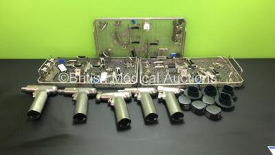 5 x Acculan II Handpieces with Accessories and Trays *S/N 00780 / 00548 / 000846 / 000553 / 000441*