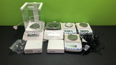 3 x Fisher Scientific SG-202 Scales and 2 x Sartorius CPA225D Scales