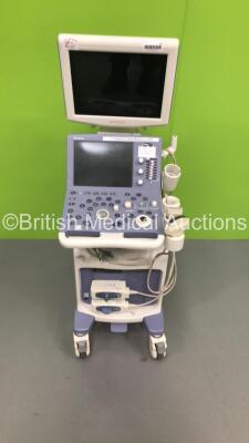 Aloka Prosound Alpha 6 Ultrasound Scanner with 2 x Transducers/Probes (1 x UST-9123 and 1 x UST-5413) and Sony Digital Graphic Printer UP-D897 (Hard Drive Removed-Incomplete/Spares and Repairs-See Photos) * SN 200W8318 * *IR129*