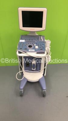 Aloka Prosound 6 Ultrasound Scanner with 1 x Transducer/Probe (UST-9124) and Sony Video Graphic Printer UP-897MD (Hard Drive Removed-Incomplete/Spares and Repairs-See Photos) * SN M01582C *