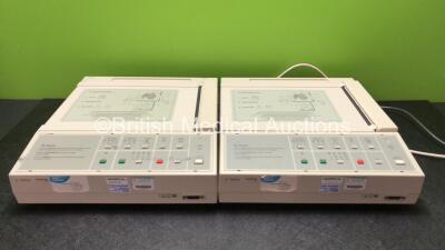 2 x Agilent Pagewriter 100 ECG Machines (Both Power Up) *SN US00501143, US00501439*