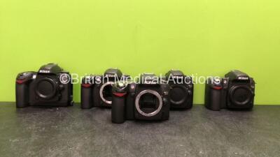 4 x Nikon D80 Cameras and 1 x Nikon D70S Camera *SN 8073210, 4051834, 8078010, 8066205, 8052859*