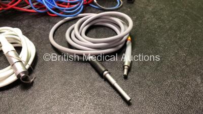 Mixed Lot Including 1 x EMS US3 Lithotripter Cable, 2 x Light Source Cables and Large Quantity of Diathermy Cables - 2