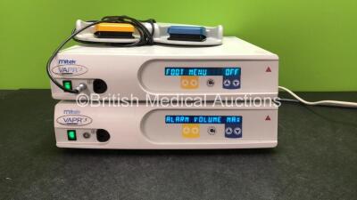 2 x Mitek VAPR 3 Electrosurgical Units with 1 x Footswitch (Powers Up)