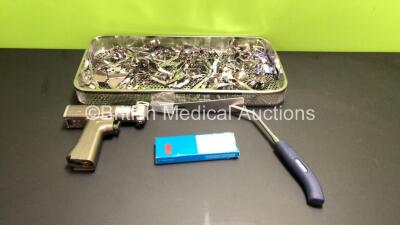 Job Lot Including 1 x Stryker System 6 Handpiece, 1 x Stryker Soft Tissue Retractor and Various Surgical Instruments