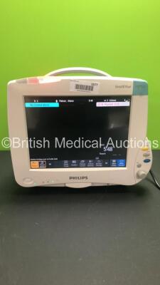 Philips IntelliVue Cardiac MP50 M8004A Patient Monitor Software Revision J.10.52 (Powers Up - Scratch on Screen - See Pictures) *Mfd 2008*