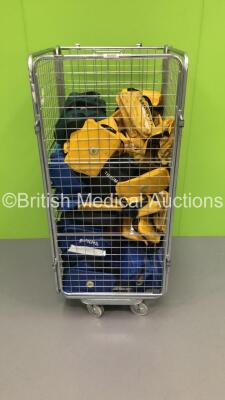 Cage of Mixed Ambulance Bags and Consumables (Cage Not Included)