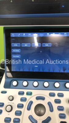 GE Vivid S70N (95640026140) Flatscreen Ultrasound Scanner Ref V202CH Application SW Version 202 Revision 46.0 System SW Version 202.20.5 with 2 x Transducers/Probes (1 x M5Sc-D * Mfd May 2020 * and 1 x P2D TE Probe) and 3-Lead ECG Lead (Powers Up-See Phot - 13