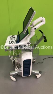 GE Vivid S70N (95640026140) Flatscreen Ultrasound Scanner Ref V202CH Application SW Version 202 Revision 46.0 System SW Version 202.20.5 with 2 x Transducers/Probes (1 x M5Sc-D * Mfd May 2020 * and 1 x P2D TE Probe) and 3-Lead ECG Lead (Powers Up-See Phot - 20