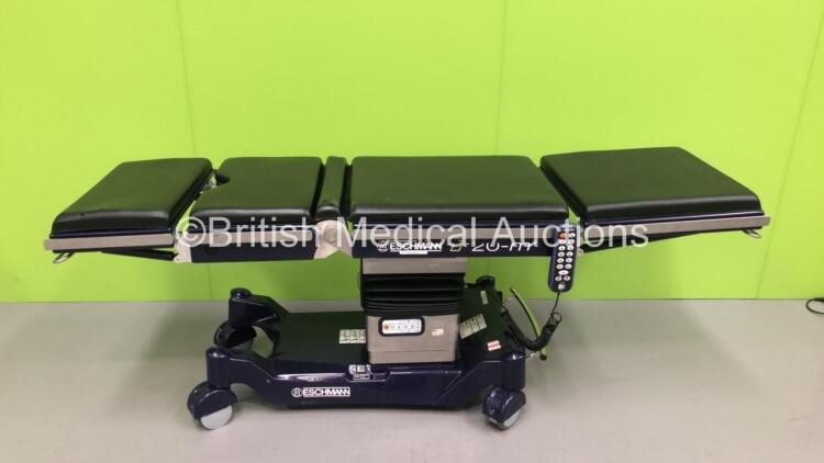 Eschmann T20-M+ Electric Operating Table with Controller and Cushions * Complete * (Powers Up and Tested Working) * Mfd 2013 *