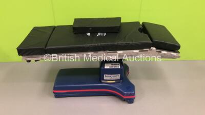 Maquet Alphastar Plus Electric Operating Table Model 1132.13A2 with Cushions (Powers Up and Tested Working) * Equip No 035964 * * Mfd 2009 *