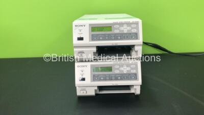 2 x Sony UP-21MD Color Video Printers (1 Powers Up, 1 No Power, Both with Missing Cassettes-See Photos)