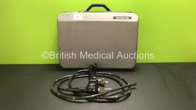 Olympus CF-V10L Video Colonoscope in Case - Engineer's Report : Optical System - Untested Due to No Processor, Angulation - No Fault Found, Insertion Tube - No Fault Found, Light Transmission - No Fault Found, Channels - No Fault Found, Leak Check - No Fa