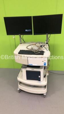 Cosmed Quark CPET Cardiopulmonary Exercise Testing with 2 x Monitors,Keyboard and Brother Printer (Powers Up-No Connection To Screen From CPU)